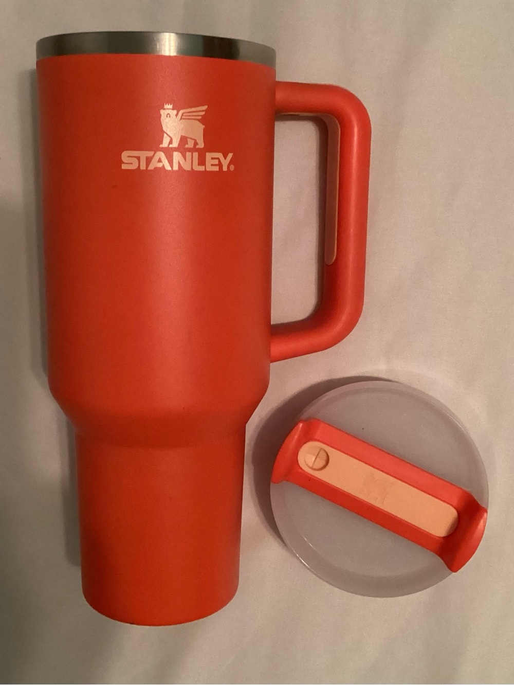 Stanley 40 Oz. Orange Insulated Travel Mug & Lid Set